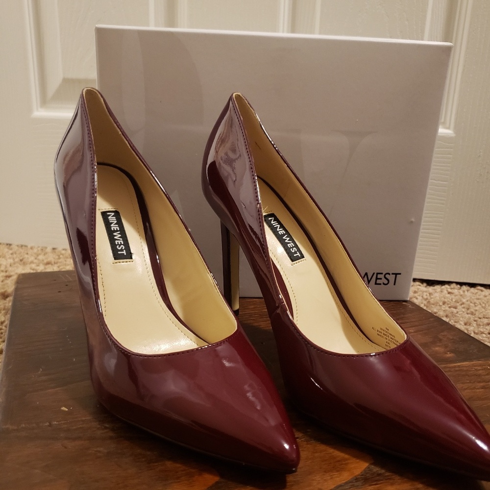 Nine West Tatiana Burgundy Pump